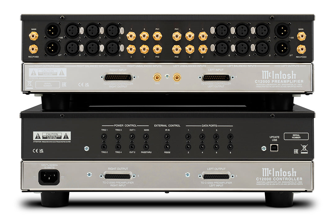 McIntosh C12000 2-Channel Solid State and Vacuum Tube Preamplifier